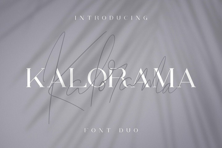 Пример шрифта Kalorama Outline